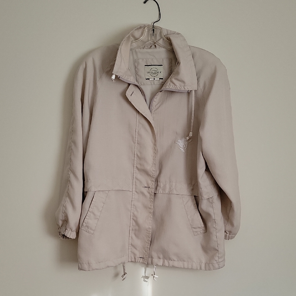 Sequence Women's Vintage Spring/Fall Beige Jacket- Size M